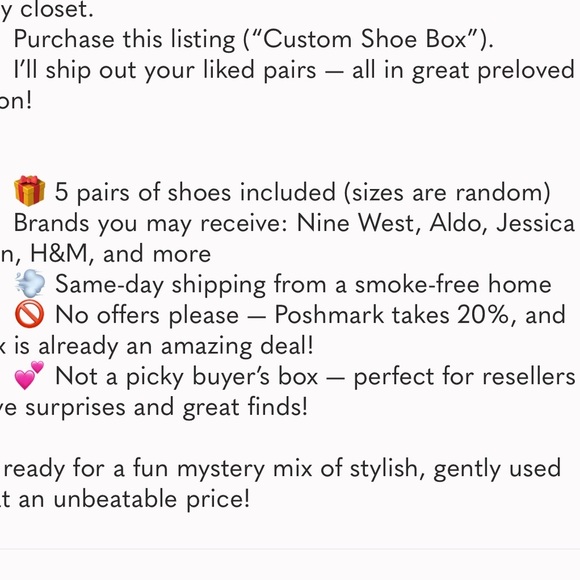 Vintage Surprise reseller shoe box 5pieces - Picture 5 of 5